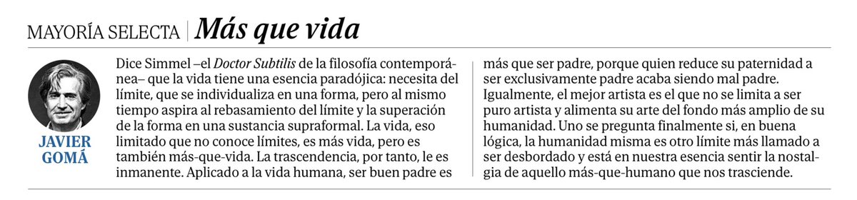 Javier Gomá Lanzón tweet media