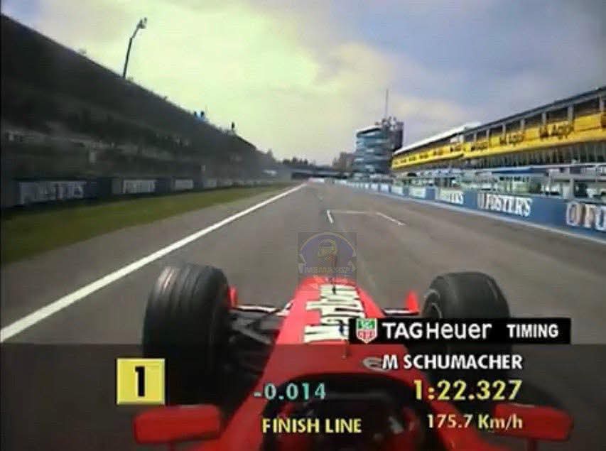 Duello infuocato nel 2003 tra i fratelli Schumacher ad Imola per la Pole del GP di San Marino. Michael, a bordo della F2002,  batte Ralf di appena 14 millesimi. 
Per Ralf e Michael sarà un fine settimana triste...il giorno dopo questa battaglia morirà la mamma che era ammalata di