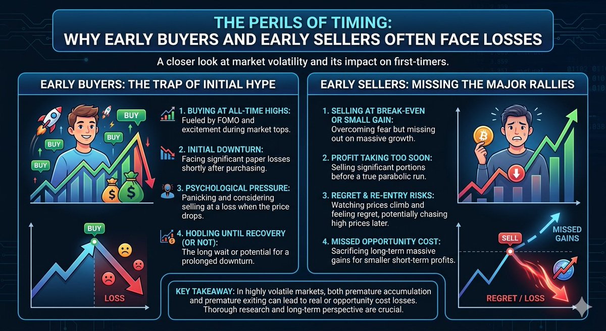 uxi_ee's tweet image. EARLY BUYERS/SELLERS ARE ALWAYS IN LOSS 🧩
#CryptoTrading #MarketPsychology #FOMO #HODL #TradingStrategy #CryptoEducation #PriceAction