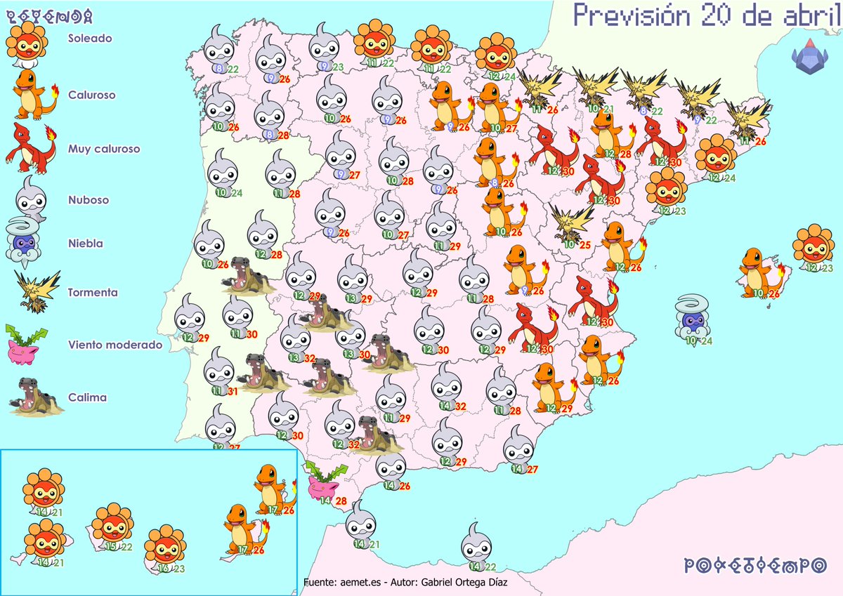 ☁️La semana va a comenzar con el mismo calor en la península. La única novedad es que entrarán nubes por el oeste, mezcladas con calima.
⛈️Por el este las tormentas perderán protagonismo, pero seguirán apareciendo sobre todo en Pirineos.
☀️Bajan las temperaturas en Canarias.