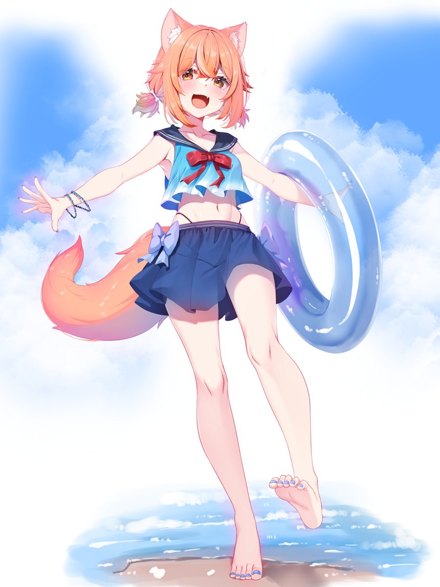 Skebにてリクエスト貰って描かせていただきました。
水着ユニちゃんです
 #どーとくのーと 