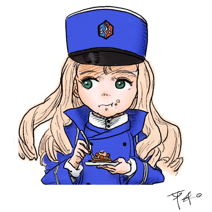 マリー。 ガルパンの中でもかなり好きなキャラなんだなぁと最近再確認。 今、マリーのマンガ描いてるので、描き終わったらアップします。