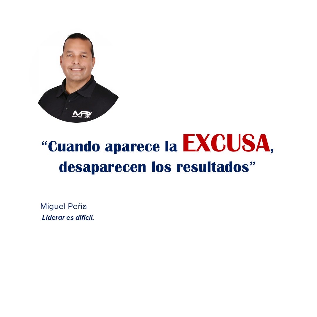MiguelPenaMP's tweet image. Cuando aparece la excusa… 𝐝𝐞𝐬𝐚𝐩𝐚𝐫𝐞𝐜𝐞 𝐭𝐮 𝐥𝐢𝐝𝐞𝐫𝐚𝐳𝐠𝐨. 

Las excusas son cómodas, pero no construyen resultados.
Cada vez que eliges justificarte, estás renunciando a avanzar.

Liderar es incómodo, es 𝐞𝐱𝐢𝐠𝐞𝐧𝐭𝐞… 

#SinExcusas #LiderazgoReal #Resultados