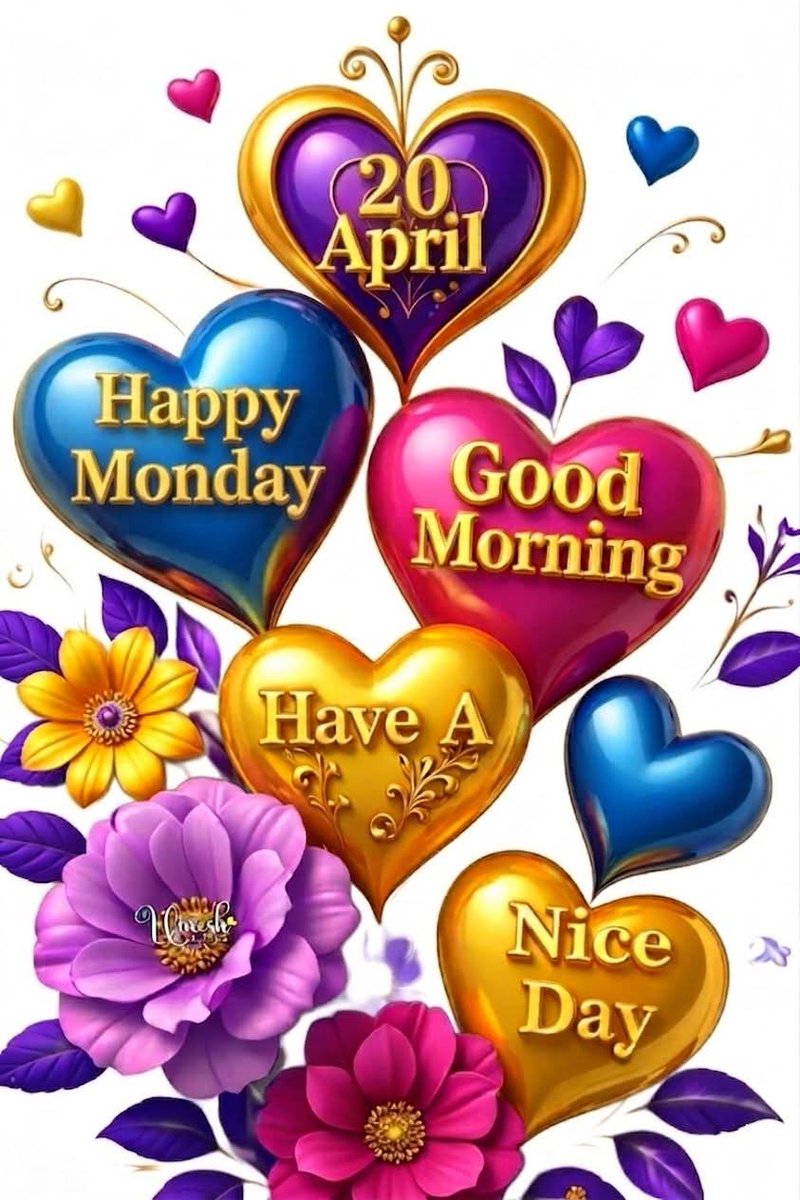 shalinigudiya's tweet image. Good morning, everyone! ☀️
I hope you all have a wonderful Monday today, April 20th! 🦋 Let's make it a fantastic day. 🌷 Wishing you all the best! 🦜 
#GoodMorning 🌻🌱
#Happy Monday 🪴🪻🌹
