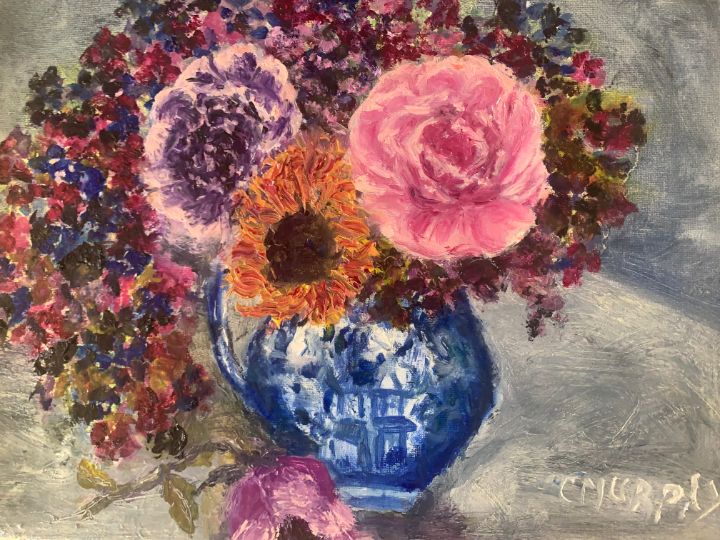 drcmurphy's tweet photo. Art of the Day! "Flowers in Blue Vessel". Buy at: https://t.co/N1hipMehkR https://t.co/147BhVwcln