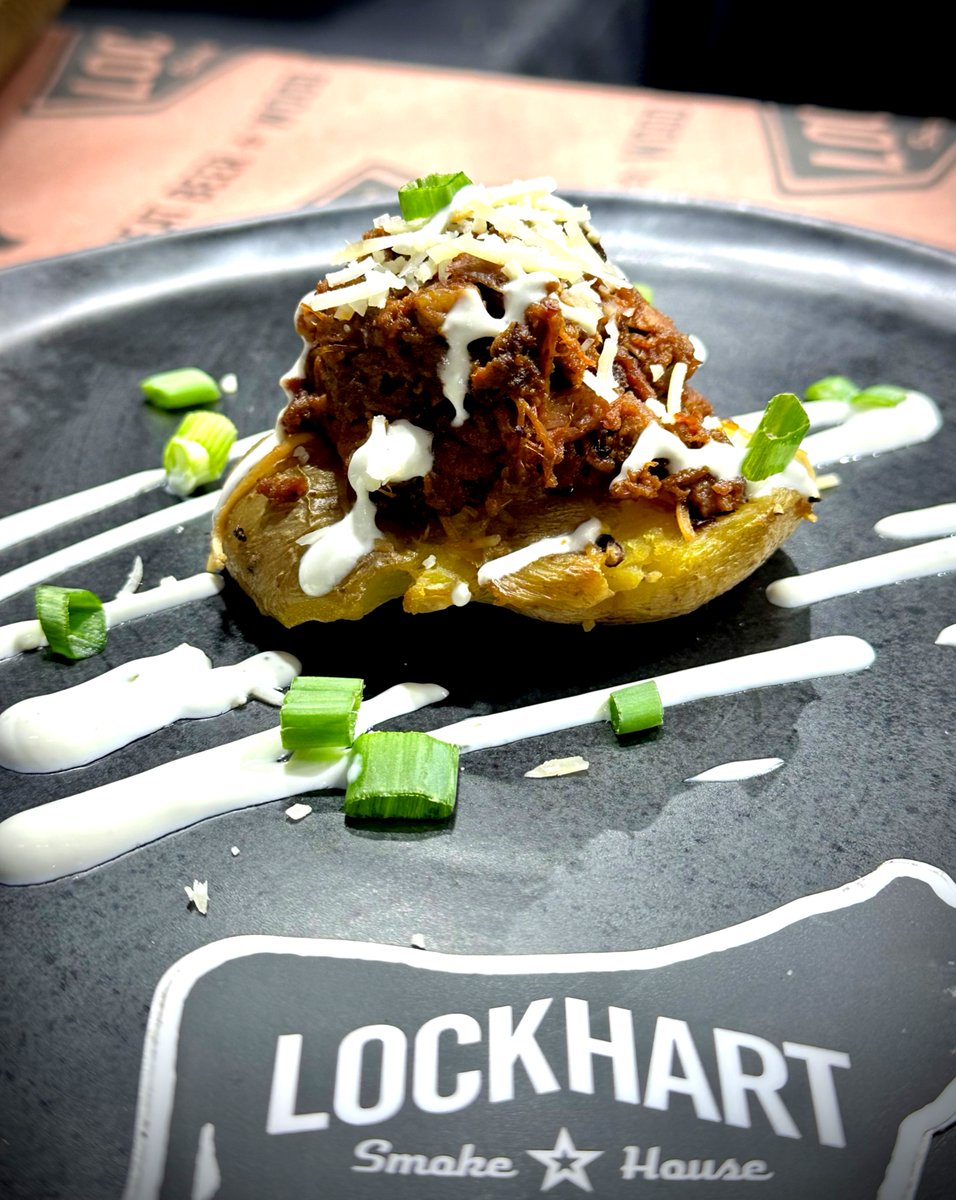 Brisket Smashed Potatoes, Burnt Ends, Spicy Mac, Lockhart Poppers, Banana Pudding, and Chocolate Pie