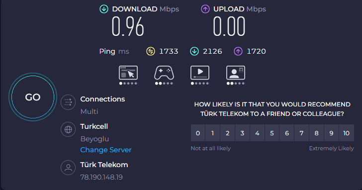 hrionyt's tweet photo. en yakın zamanda sizden kurtulacağım 2 gündür hız değerlerim böyleyken bir sik yapamıyorsunuz türknet bir yeni müşteri kazandı. @Turknet @TurkTelekom https://t.co/jXDA04g9bt