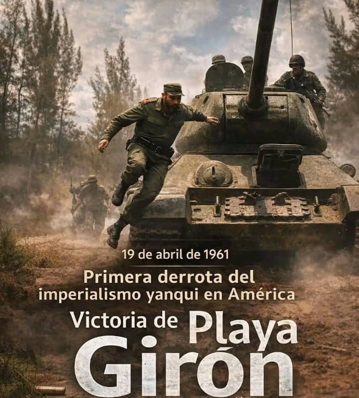 KiaraMai856951's tweet photo. #Cuba demostró en Girón de que está hecho nuestro pueblo y nuestra Revolución #CubaEstáFirme #PatriaOMuerteVenceremos #GirónEsHoy #AbrilDeVictorias #Girón65 https://t.co/LP9BTxfXaY