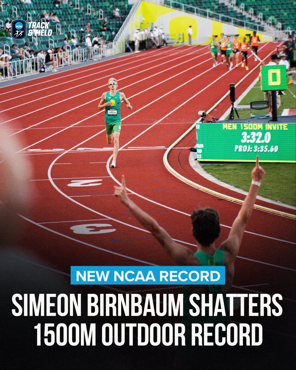 NCAATrackField's tweet image. ✍️✍️✍️

Now in the @NCAA record books.

#NCAATF x @OregonTF