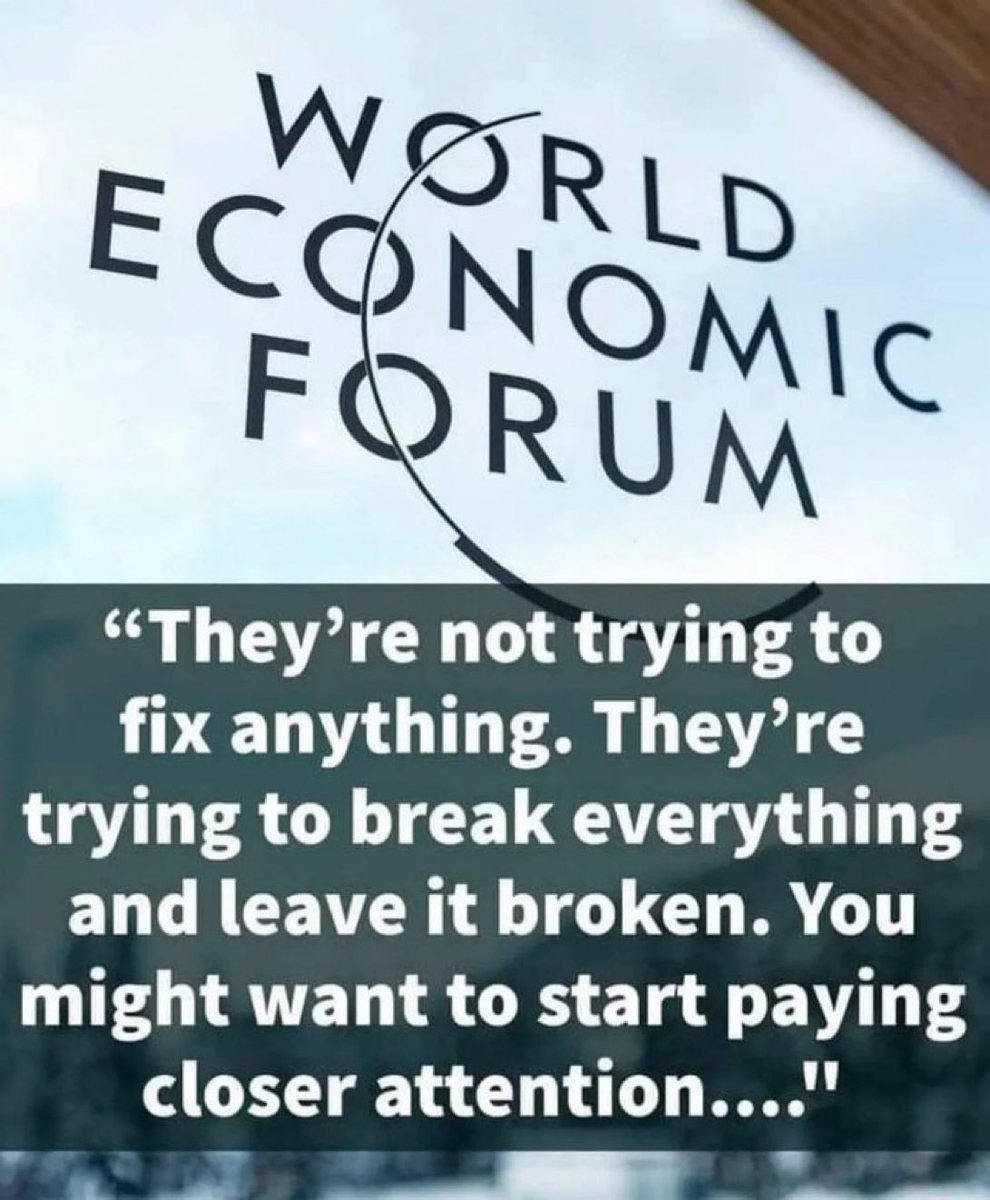 Any politician that is associated with the WEF has an agenda that is counter to your country’s agenda!