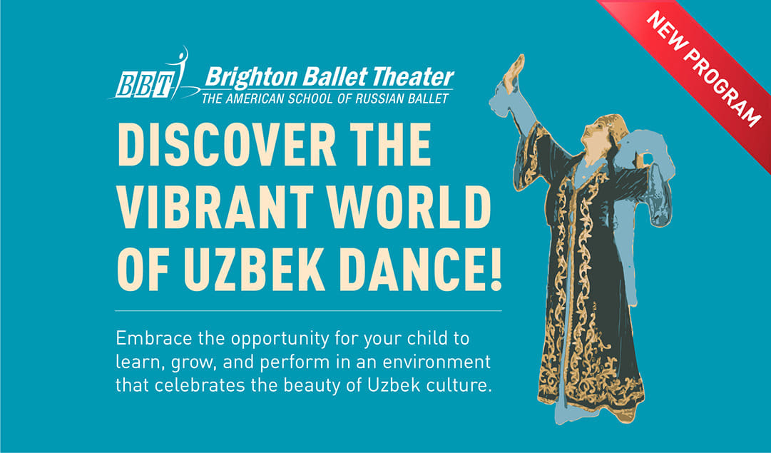 BrightonBallet's tweet image. 🌟 Explore #Uzbek #Dance with BBT! Perfect for kids 5-16, #beginners or experienced. Classes on Wed &amp;amp; Sat at #Kingsborough 

Learn styles like #Fergana &amp;amp; #Khorezm from a top instructor 👉 More info: bit.ly/3X3fVAe #DanceBrooklyn #SouthBrooklyn #UzbekDance #CUNY