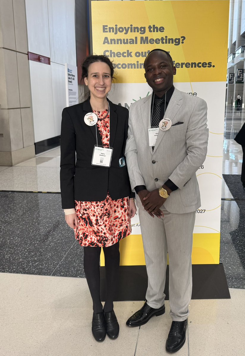 Uwolivier14's tweet photo. In Chicago at the AAN Education Room with Professor Galina Gheihman @GGheihmanMD of Harvard Medical School and Mass General Brigham.

The inspiring sessions of the AAN Education Room began on 18 April and will continue through 22 April 2026.

You are warmly invited to join us and participate in person in Chicago or online from anywhere in the world. Designed by educators, for educators, the AAN Education Room at the American Academy of Neurology Annual Meeting brings together trainees (medical students, interns, residents, and fellows), clinician educators, neurologists, neuroscientists, researchers, and experienced mentors.

This is a wonderful opportunity to learn, connect, collaborate, and grow together in neurology, medical education, research, technology, innovation, and global academic leadership. #AANAM 🧠👏 @AANmember