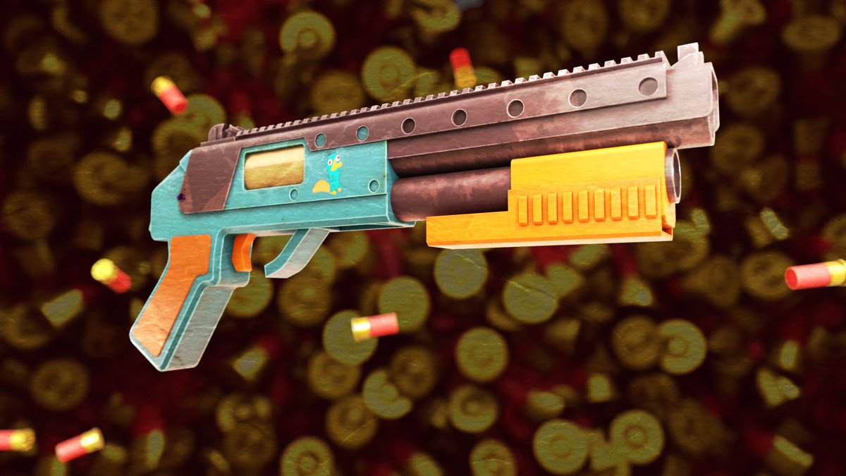 Mast_068's tweet image. Perry the shotgun, one of the older pieces that I like.

 #b3d #blender #3d #3dart #render #substancepainter