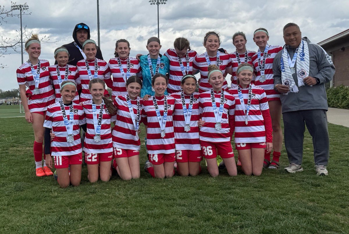 Congratulations to Coach Bot and our 2012 Girls who captured the Championship today at the Cincinnati Blue Chip Tournament. Great job Girls! #ErieFC