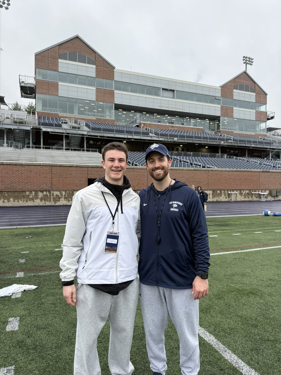thomasandrsonIV's tweet photo. Had a great time at UNH junior day! Thank you @Coach_GageHayes for having me up. https://t.co/iZAPJEUbnk
