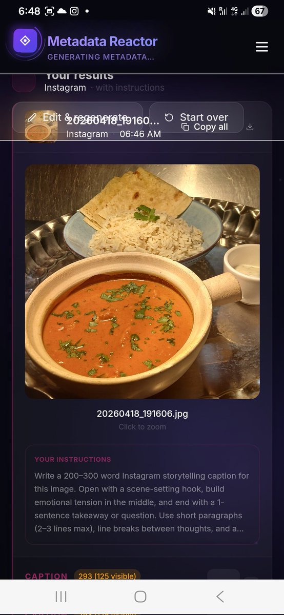 MetadataReactor's tweet photo. Image input > Export ready text output for an engineerd Instagram post to reach more people organically

https://t.co/cv8X0k8I46 https://t.co/9aXvmB35QM