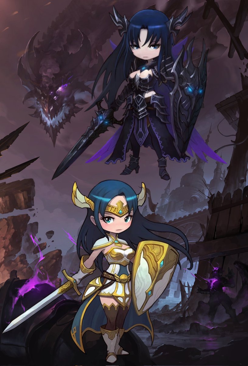 PrometheiaDLxGT's tweet photo. (because the real danger wasn't Erina, the Demon Queen "DL," but Queen Lily) and proposed destroying the world instead. Prometheia was against it, they fought, and when Prometheia lost, Vellenus asked her to make Erina a heroine, which... https://t.co/1ANk5LAX7h