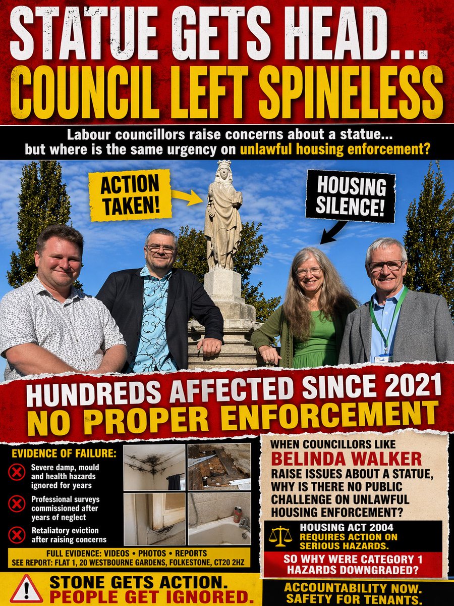 SpanielMurray's tweet photo. Statue Gets Head… Folkestone Council Left Spineless - Labour Cllr Belinda Walker

#labour #folkestone https://t.co/lnOhy1uVwG