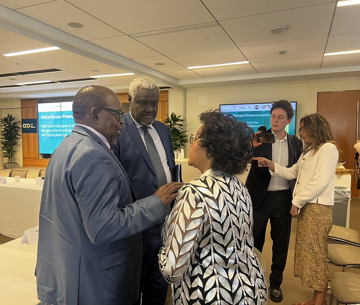 nardosbthomas's tweet photo. On the sidelines of the #SpringMeetings, I participated in the High-Level Dialogue on the Africa–Europe Finance Leaders’ Platform, where I underscored a central message: Africa is already repositioning itself as a strategic investment partner—moving beyond aid toward investment-driven partnerships.
I emphasized the importance of demand-driven, African-led project pipelines, strengthened local value addition, and an Africa–EU partnership that supports industrialisation, competitiveness, and sustainable growth under #Agenda2063.
AUDA-NEPAD remains committed to advancing a practical, results-oriented partnership with Europe—focused on co-investment, policy alignment, and delivering tangible outcomes at scale.
#AfricaEurope #GlobalGateway #FinancingForDevelopment #Partnerships