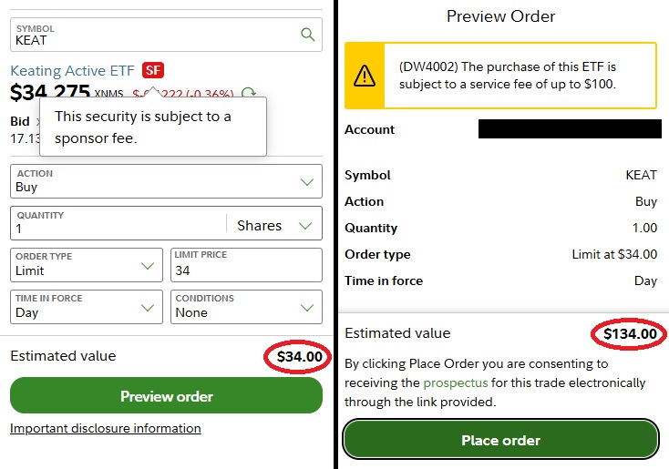 ScreechingPoss1's tweet image. Here's an example of trying to buy a fund that already has the #Fidelity fee 

So it really is per order
You'd have to buy in bulk and DCA would be truly dead