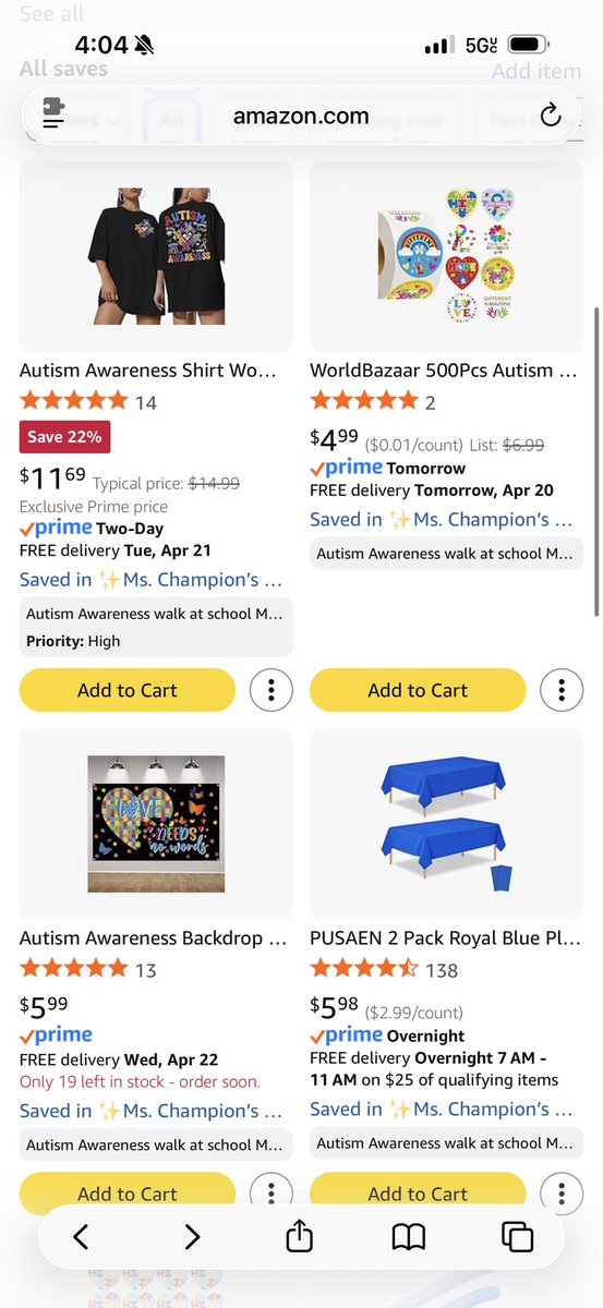 MelC930's tweet image. My Student Council kids are having an Autism Awareness Walk at our school in a couple of weeks 💙 
Any help would be appreciated 🤍💙💛❤️

#BetterTogether
#BeAGoodHuman 

amazon.com/hz/wishlist/ls…