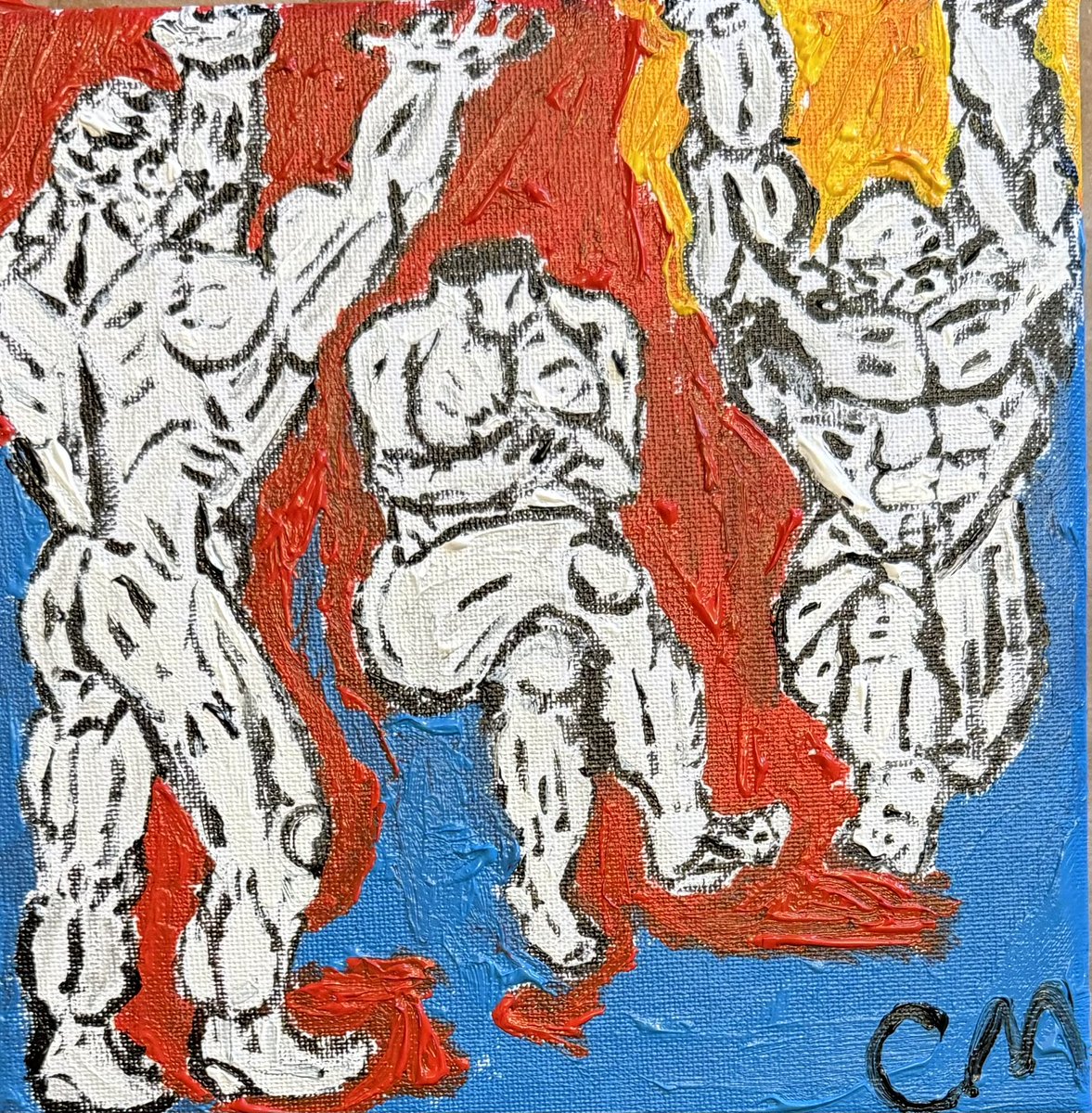 ChrisMelloart's tweet photo. #figurativepainting #chrismelloartist #chrismelloart #drawing #abstract #stilllife #naiveart https://t.co/wswZuvBJH6
