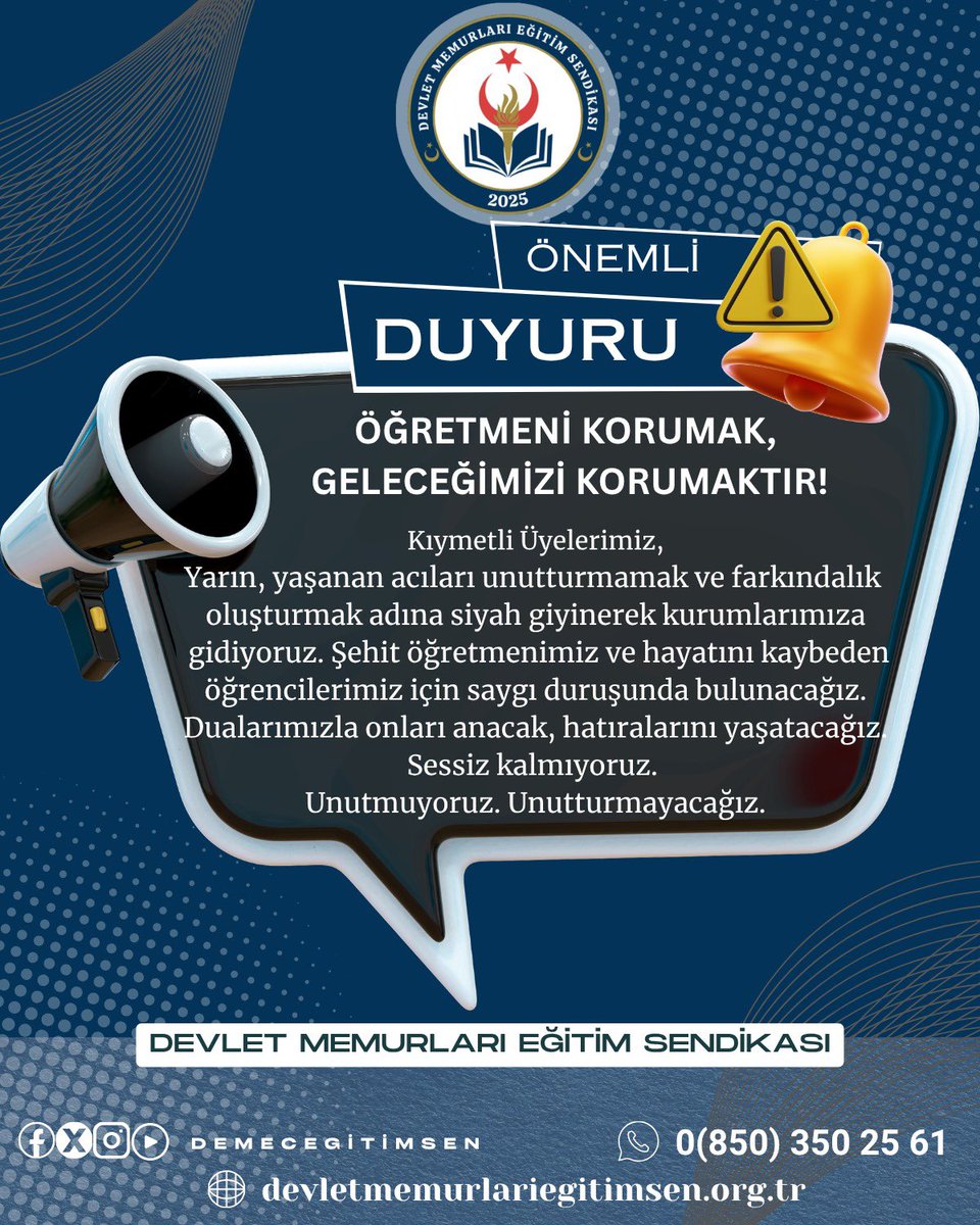 Devlet Memurları Eğitim Sendikası tweet media