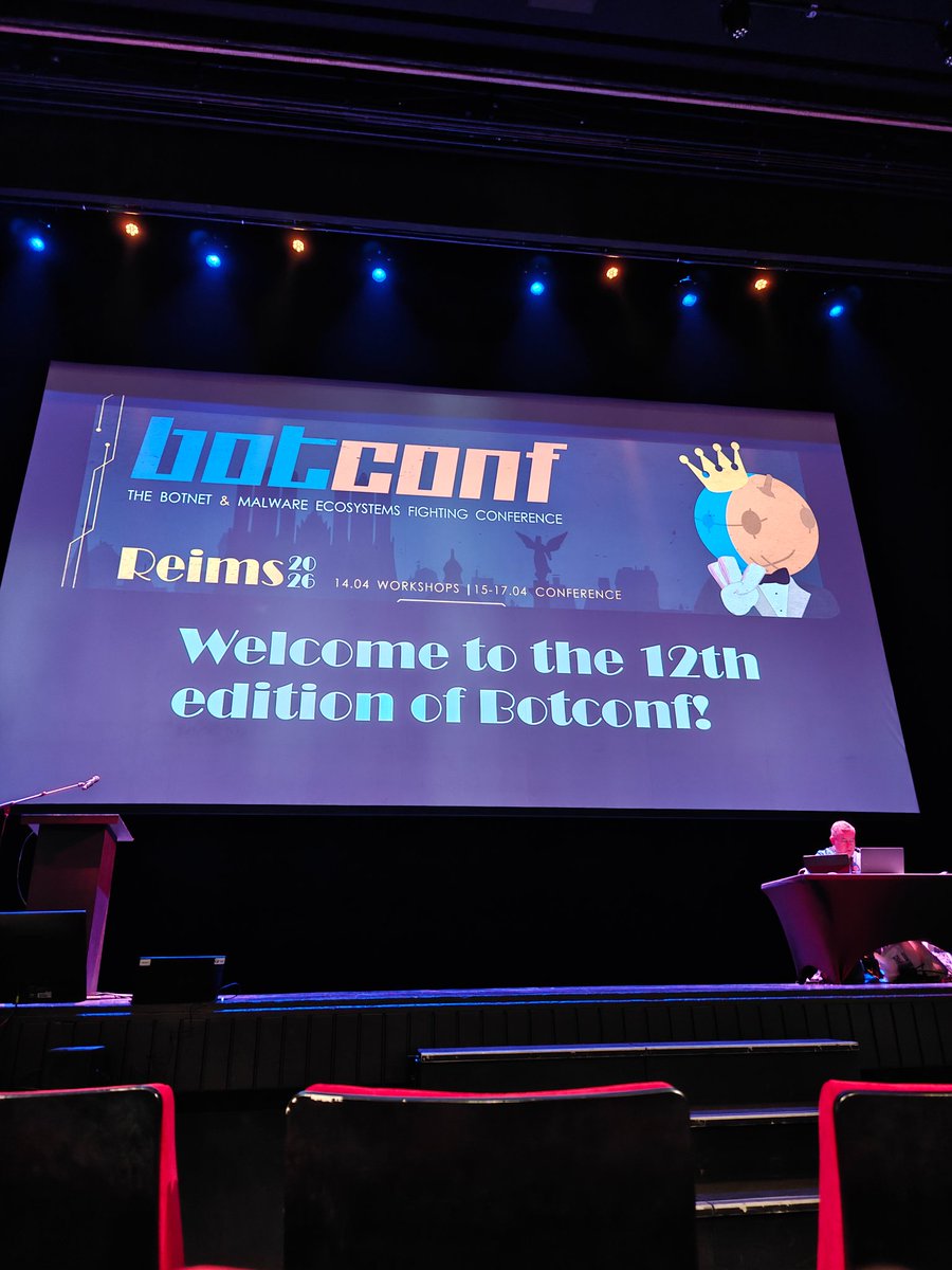 ZW01f's tweet photo. I had a great time in Reims, France at #BOTCONF2026, with useful content and a nice opportunity to meet experts in cybersecurity.
#malware #infosec https://t.co/H5SGMgJ95D