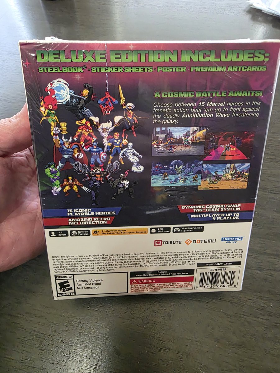 Xvault2's tweet image. Marvel: Cosmic Invasion physical deluxe edition FINALLY arrived! 🔥 #MarvelCosmicInvasion #Marvel #Playstation
