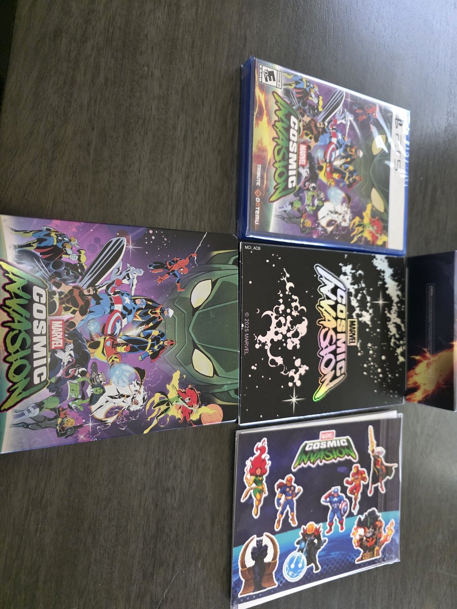 Xvault2's tweet image. Marvel: Cosmic Invasion physical deluxe edition FINALLY arrived! 🔥 #MarvelCosmicInvasion #Marvel #Playstation