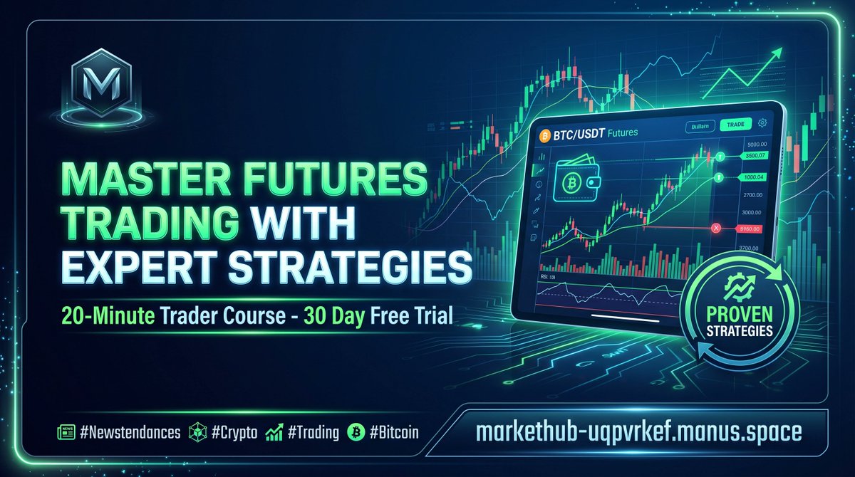 newstendances's tweet photo. 📈 Master futures trading with the 20-Minute Trader course
✅ Expert strategies
✅ Chart setup guides
✅ Paper trading
✅ 30-day free trial
Learn proven patterns that work → https://t.co/w6C4G2C5Rh
#Newstendances #Crypto #Trading #Bitcoin #FuturesTrading https://t.co/MWnJ0eTV3B