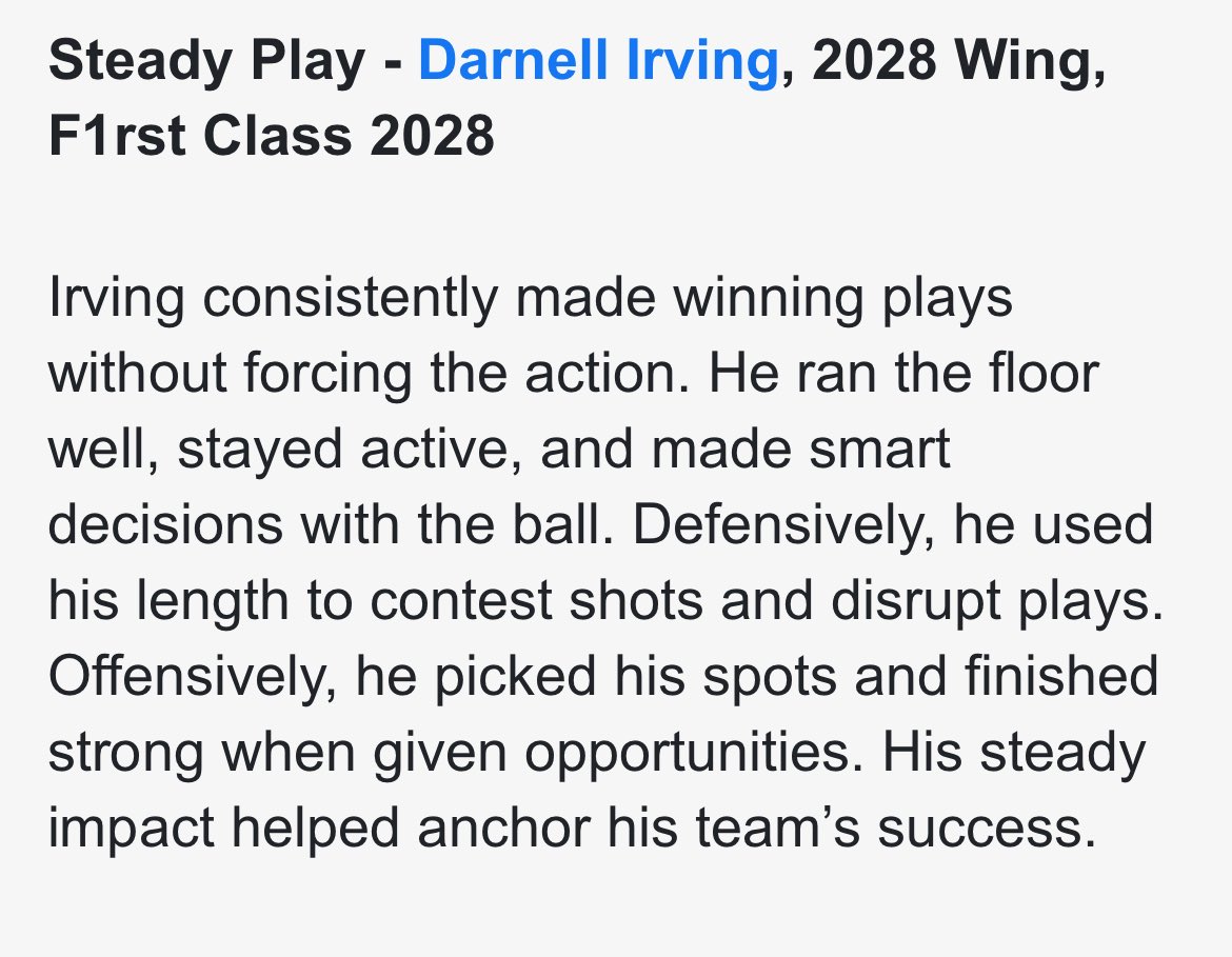 Darnell Irving Jr tweet media