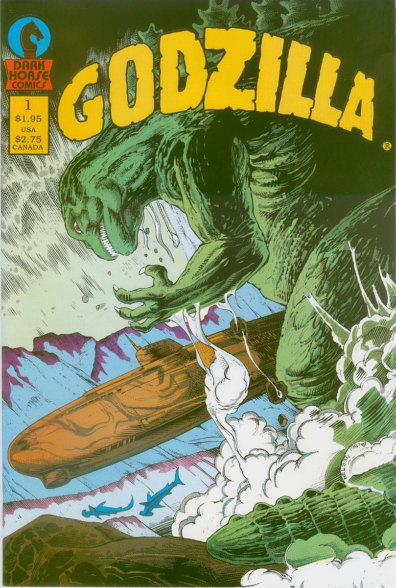 monsterasiazero's tweet image. Dark Horse Tales Of Godzilla!
Cover Date: May 1988 - Storylines: Godzilla 1984 Adaptation (B&amp;amp;W Edition) #Godzilla