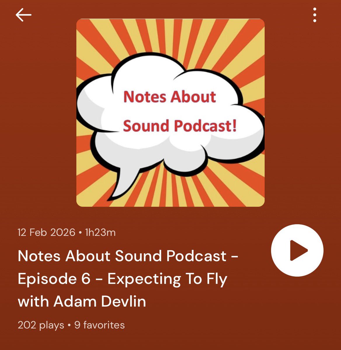 Notes About Sound tweet media