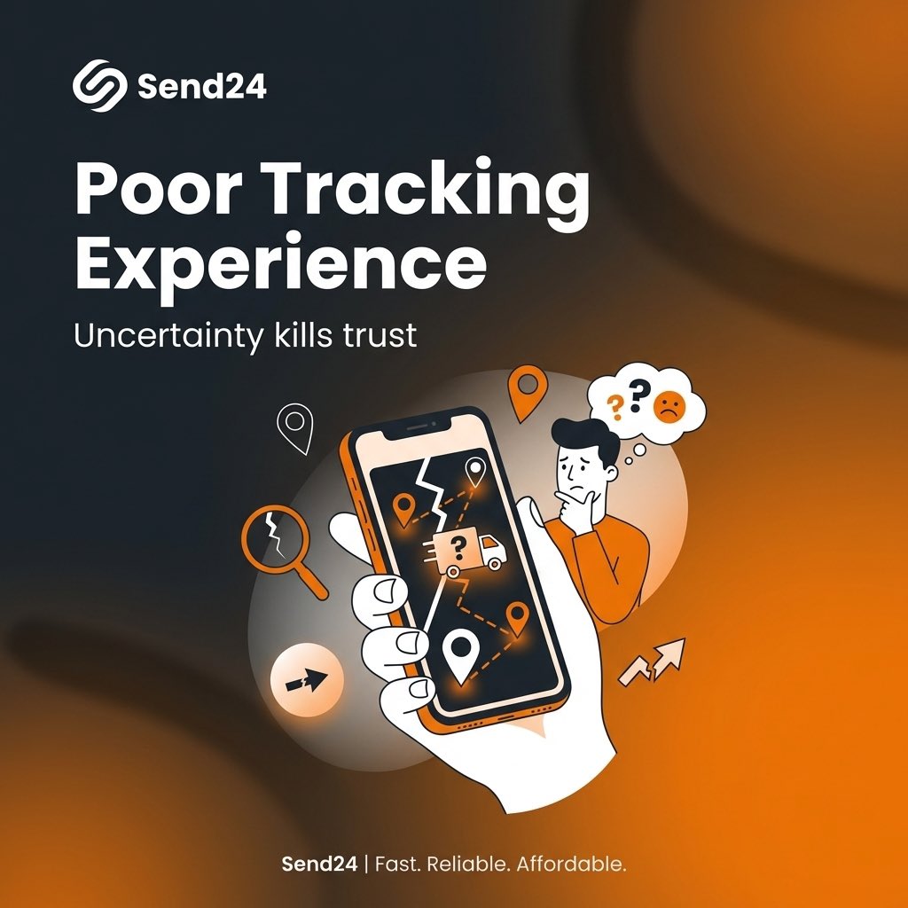 Send24_Nigeria's tweet image. Your delivery process might be costing you sales 👀

Late deliveries.
High costs.
Poor tracking.
Damaged packages.

Customers notice — and they leave.

Fix your logistics with Send24. 🚚

📞 +234 915 886 7851
🌐 send24.co

#Logistics #Ecommerce #Send24