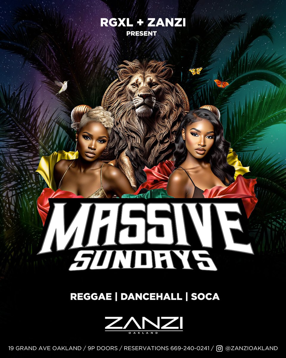 djhenroc's tweet image. Tonight All Roads lead to 

|| MASSIVE SUNDAYS ||

Resident Selectas: 

DJ Polo (@poloreign)
Daddy Rolo (@daddyrolo)
DJ Henroc (@djhenroc)
DJ Shanette (@godd_s_nette)

Zanzi
19 Grand Ave
The Oakland City

#1Town1Love #Community #Reggae #Dancehall #Soca #OaklandBars