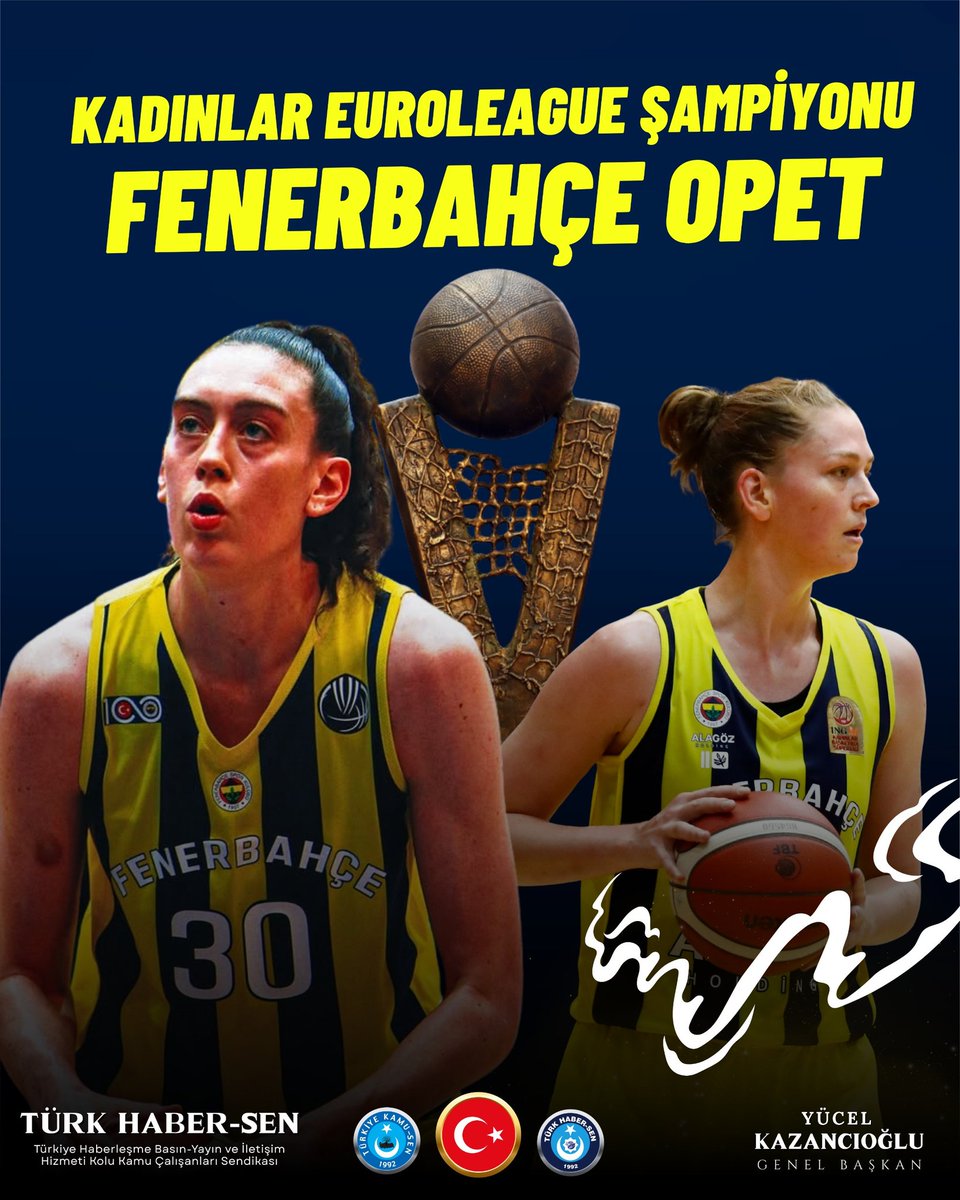 Avrupa’nın zirvesinde bir kez daha Türk bayrağı 🇹🇷
Kadınlar EuroLeague Şampiyonu: Fenerbahçe Opet

Şampiyonlukta emeği geçen tüm sporcularımızı, teknik ekibi ve camiayı tebrik ediyoruz.