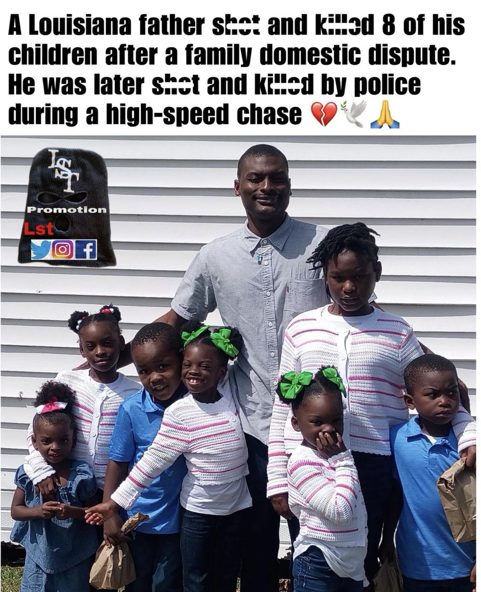 CCC_CrimeChaser's tweet image. HEARTBREAKING 🤦🏾💔
8 CHILDREN KILLED ‼️‼️‼️

10 ppl were shot, including 8 children age ranges from 1-14 years old in a #Mass #Shooting in Louisiana. 

Police says this was a domestic incident involving the father and his family. 3 separate crime scenes. 

The father was shot &amp;amp;
