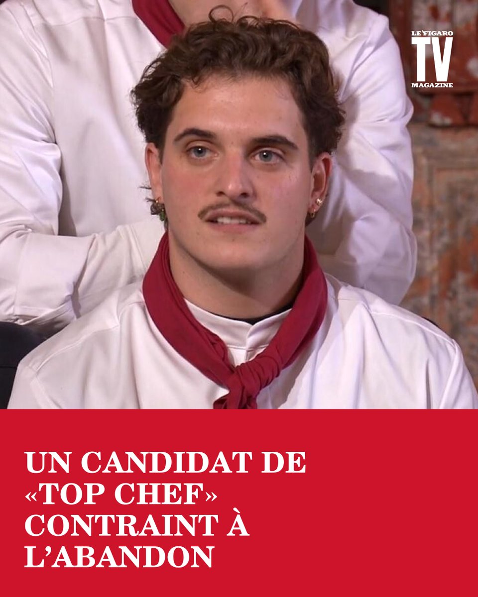 TVMAG's tweet image. #Rediff «Malade comme je ne l’ai jamais été» : un candidat de «Top Chef» contraint à l’abandon👉 l.lefigaro.fr/oFtL