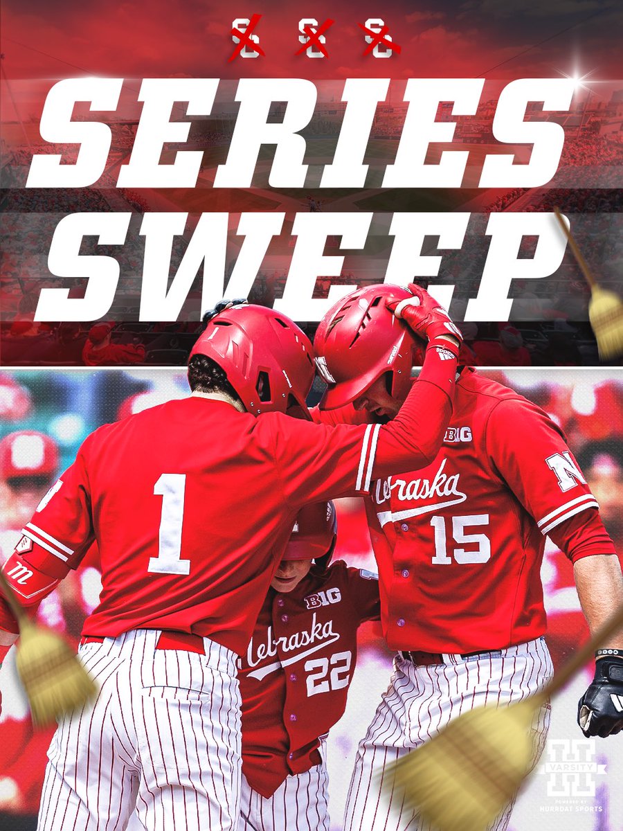 HailVarsity's tweet photo. SENT ‘EM PACKING ✌️

Nebraska sweeps the series against No. 12 USC with a 16-6 win on Sunday afternoon. https://t.co/y1d2hFxRWG