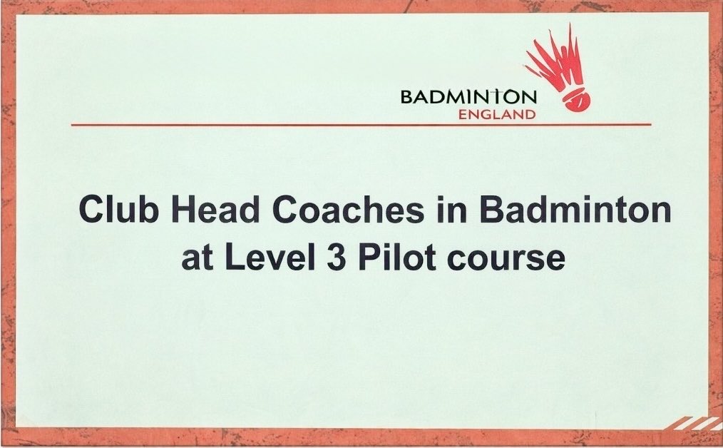 HarlowBadmClub's tweet image. Spent the weekend attending the 1st module of the Club Head Coaches in #Badminton Level 3 pilot course

Organised by @BadmintonEnglnd &amp;amp; Steve Bish, who also guided me through my Level 1 &amp;amp; Level 2 coaching courses over 20 years ago😱

#BadmintonEngland #Coaching #Level3 #HeadCoach