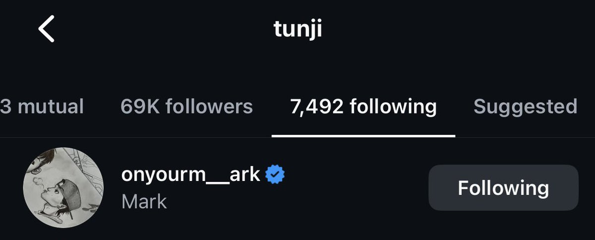 Tunji Balogun CEO ของ Def Jam Recordings (ค่ายของ Justin Bieber, Big Sean, Teyana Taylor, Jhené Aiko และอื่น ๆ) ได้กด follow คุณมาร์คใน instagram ค่ะ