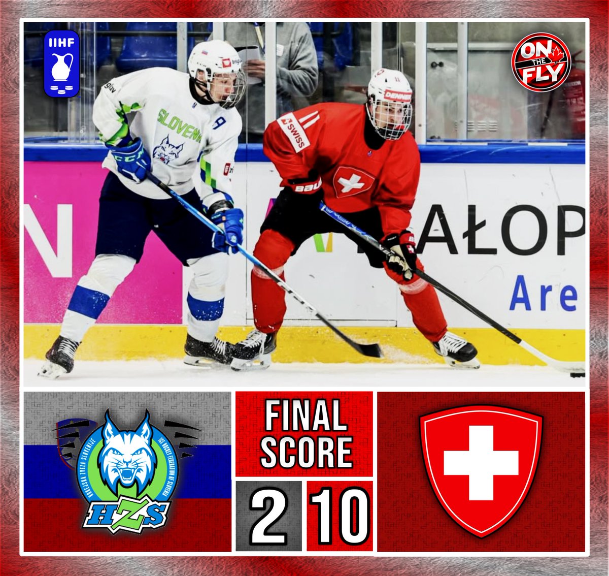 OnTheFly1515's tweet image. Team Switzerland defeats Team Slovenia 10-2 at the IIHF Division IA #U18MensWorlds!

📸 Slovenia Hokej

#iihf #hokejslovenija #swisshockey
