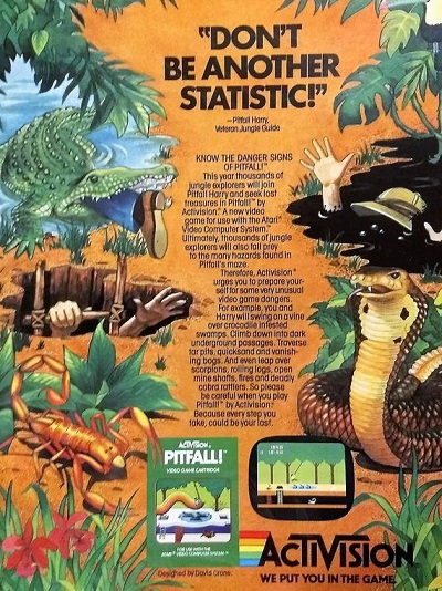 OldSchool80s's tweet image. April 20, 1982: Pitfall! was released for sale on the Atari 2600 by Activision in North America. #80s