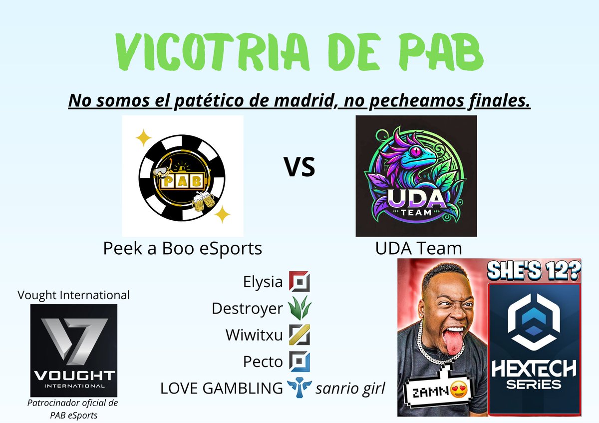 PABeSports's tweet photo. CAMPEONES DE LA DIVISIÓN 5!

SIEMPRE CONFIÉ

GG @UDA_Team https://t.co/JTW8GJf4rk
