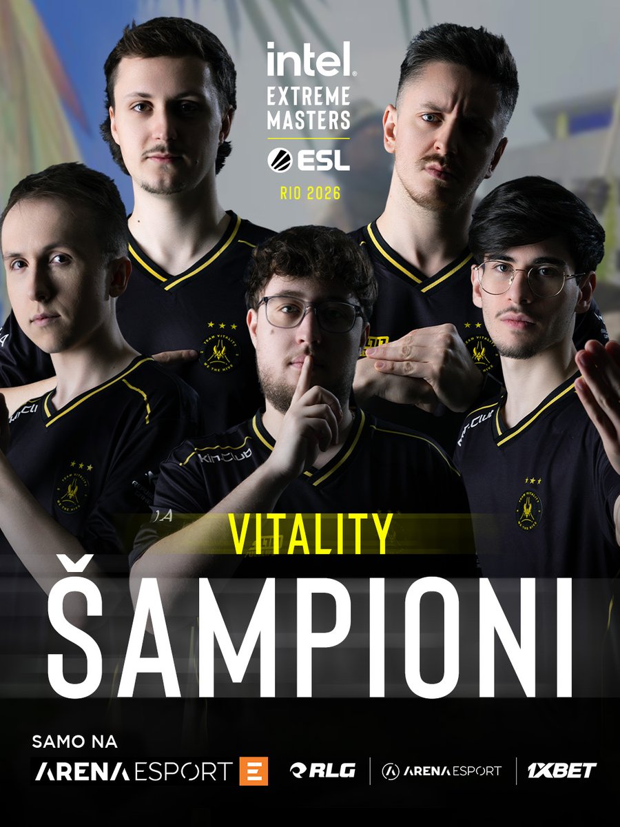 tvarenaesport's tweet image. #Vitality nastavlja da ispisuje istoriju! ✍️

Ubedljivih 3-0 u Velikom finalu u Riju 🇧🇷 donosi im 2. ESL Grand Slam: što nikome do sada nije pošlo za rukom. Vitality je uspeo i back-to-back da ih poveže! 🔥

#TVArenaEsport x #RLG | #CS2 #IEMRio