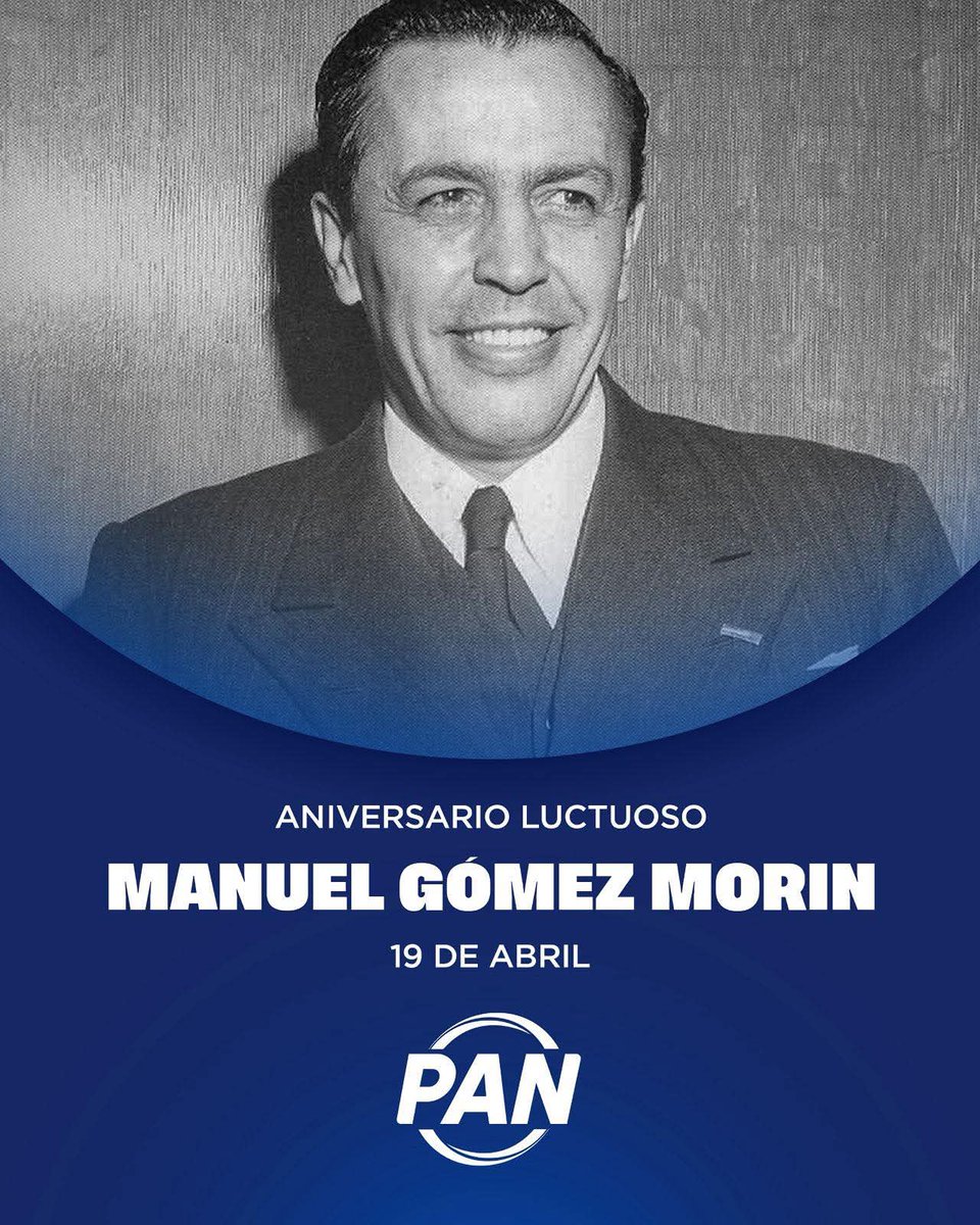 Zeth_lima's tweet photo. Hoy hace 53 años murió Manuel Gómez Morín.

Fundó el PAN en 1939. Nunca vio ganar a su partido. Murió en 1972.
México cambió en el año 2000.
28 años después de su muerte.
Eso no es política. Es vocación.
🕊️ #GómezMorín #México https://t.co/aajSRUv0Vm