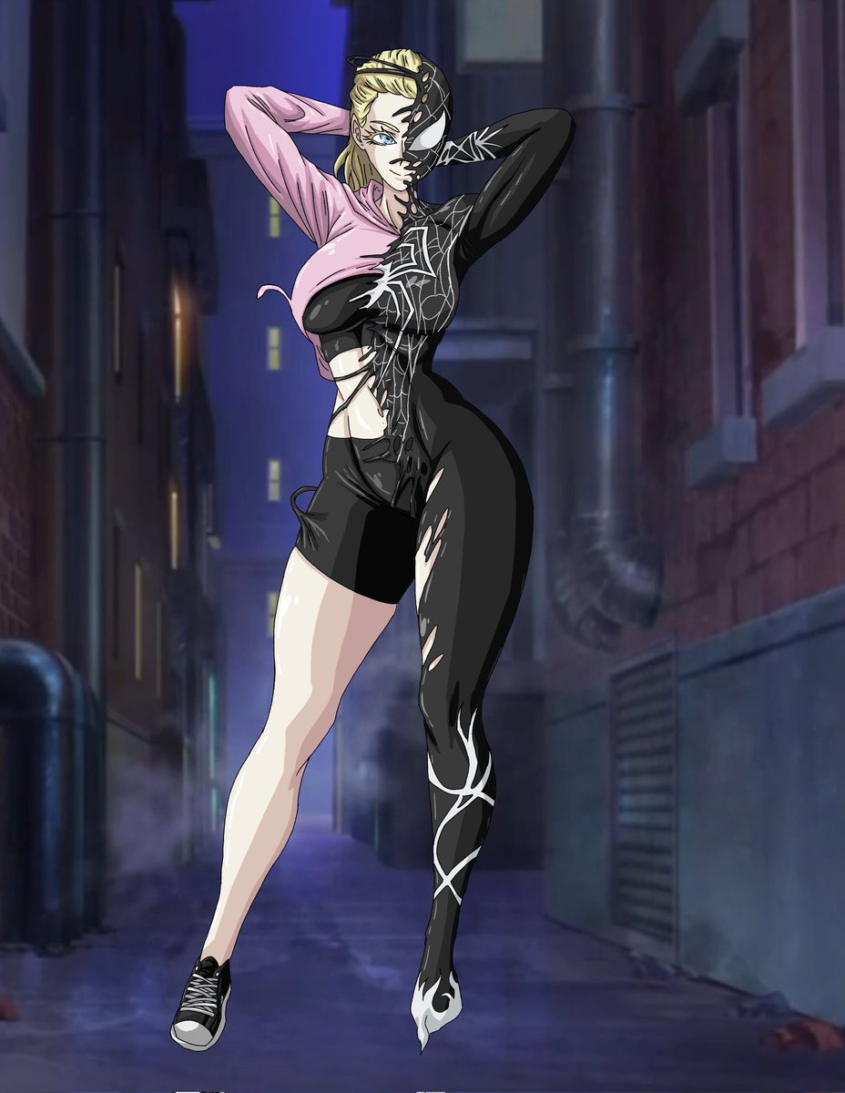 Seems as good of a time as ever to start posting. Here's a dope gift I got by the very kind <a href="/radioactivecak3/">radioactivecakes</a> 
Drawn by @/4sdasfacksas 
Gwen locking in after a quick gym session 🔥🤟