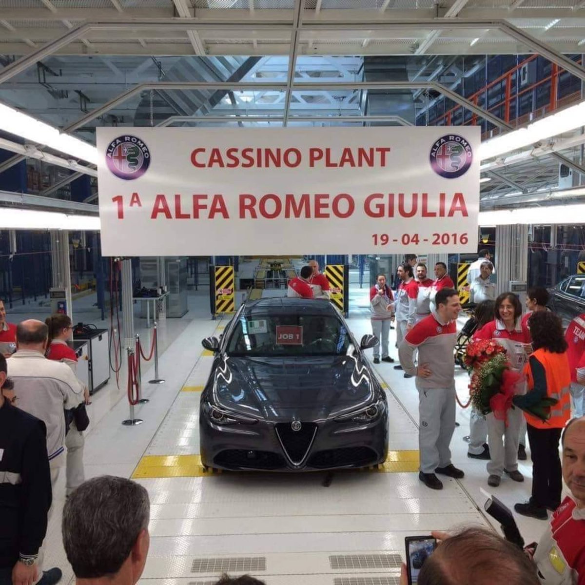alfattitude's tweet image. #OnThisDay 10 years ago - 19.04.2026 - the first Alfa Romeo Giulia left the production line.