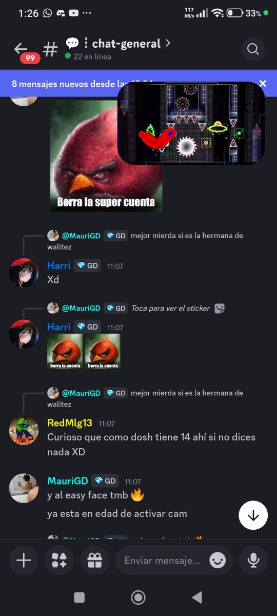 OdioAMauri's tweet photo. Abro hilo, vengo a respaldar un post borrado en la que acusamos a Mauri de ser un depredador sexual infantil, acá algunas capturas: https://t.co/r97oR04Sml